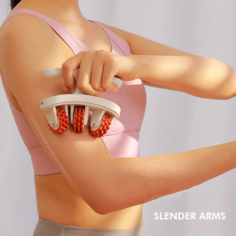 Multi-function Ring Leg Massager Massage Roller Detachable Handles for Full Body Neck Shoulder Abdominal Muscle Slimming